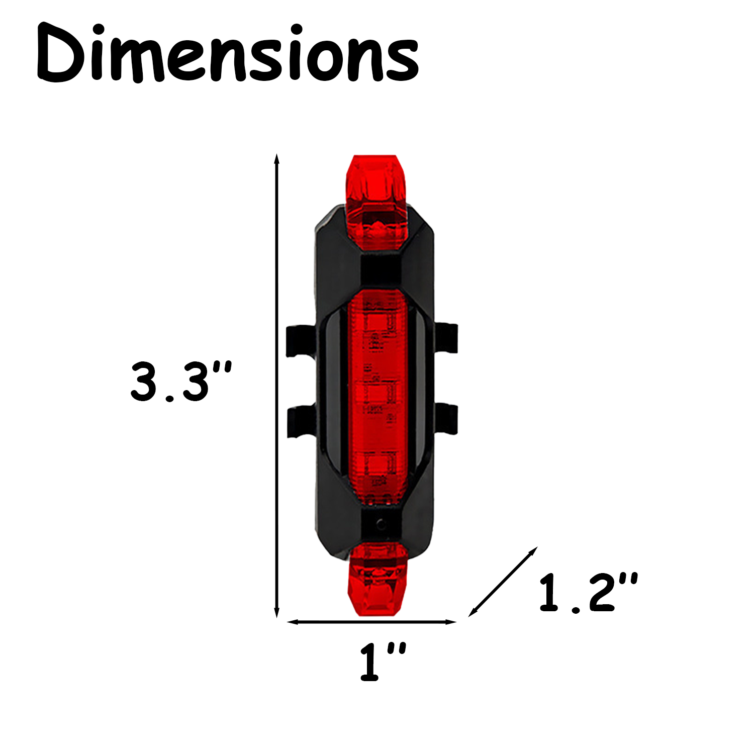 USB Rechargeable Bicycle Warning Light 10