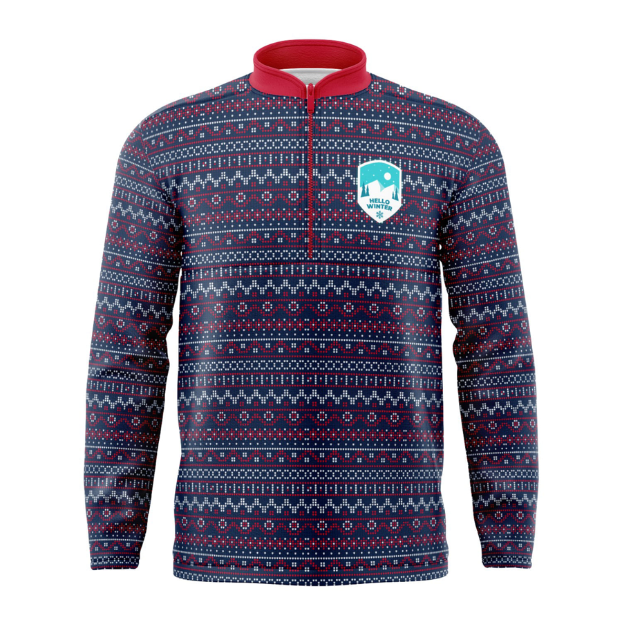 Unisex & Kids' Sublimation 220G Ultra Light Quarter Zip 1