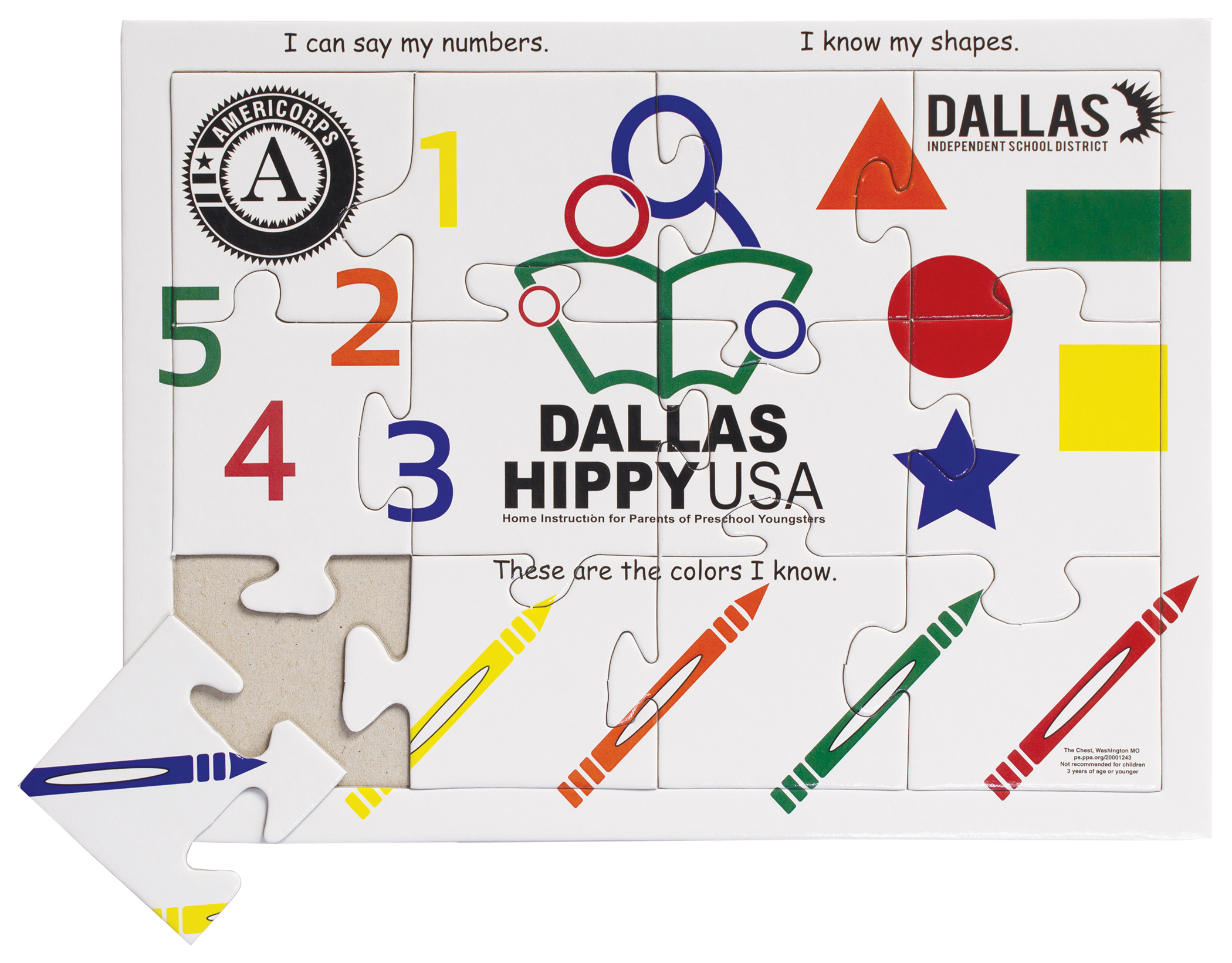 12 Pieces - 10 1/2" x 8" - Tray Puzzle 2