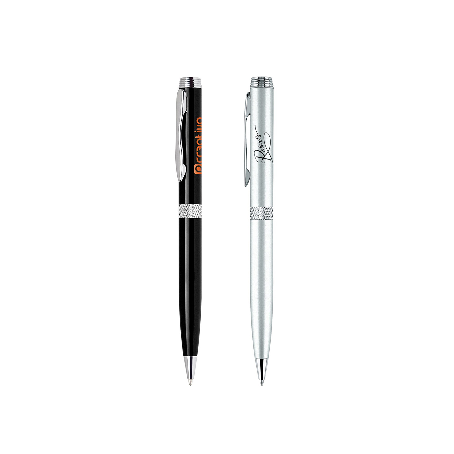 Aluminum Diamond Rollerball Twist Metal Pen 4