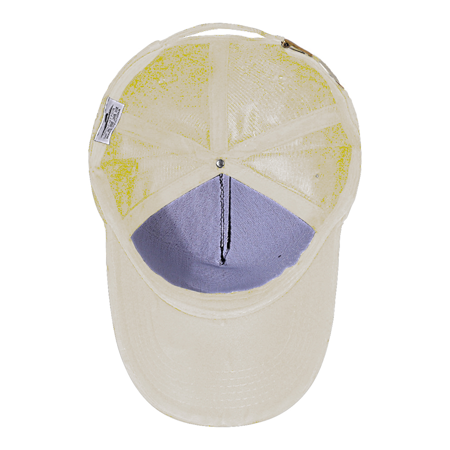 Stock Solid Color Cotton 5-Panel Baseball Cap 36