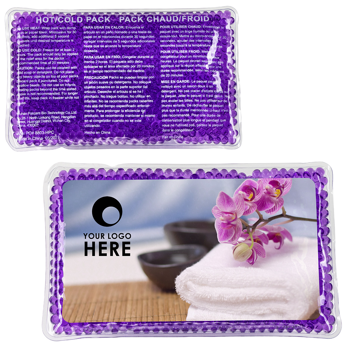 Treat Yourself Large Rectangle Aqua Pearls™ Hot/Cold Pack 1