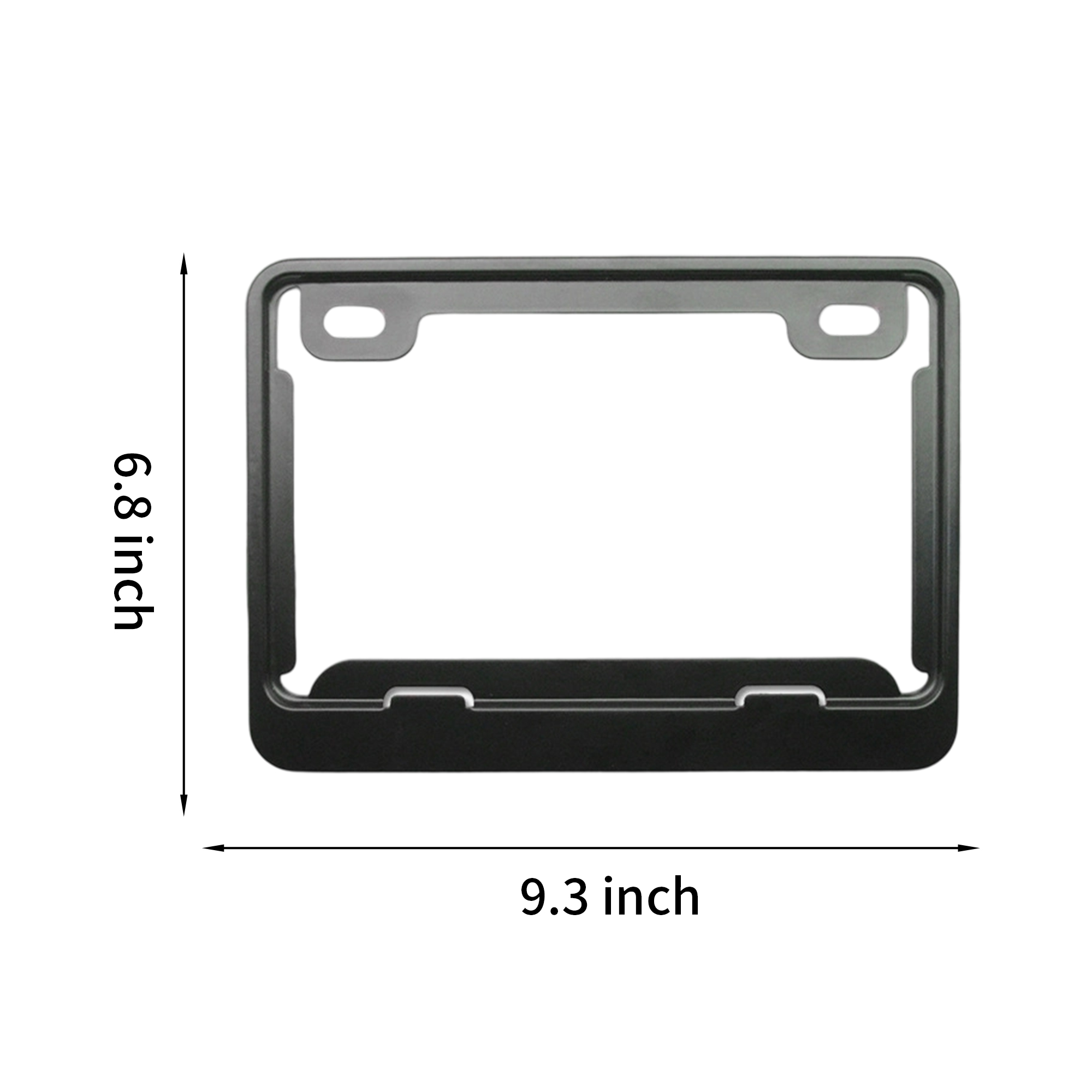 Aluminum Alloy Motorcycle License Plate Frame 9.3 x 6.8" 3
