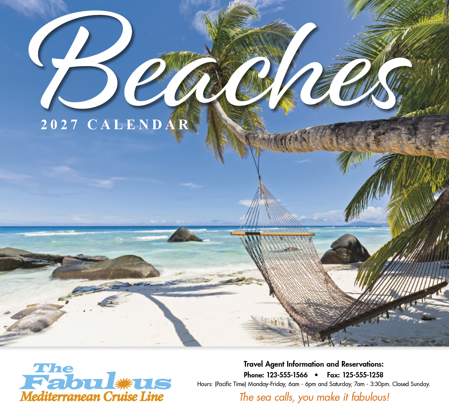 HotLine® Products Beaches Appointment Calendar - Stapled 25