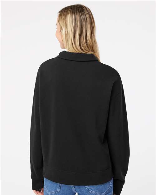 Women's Sueded Fleece Quarter-Zip Sweatshirt - W22713 25