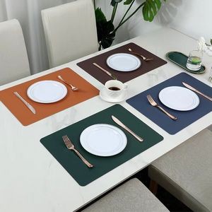 Two Sided PU Leather Table Place Mats 3