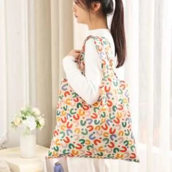 Large Capacity Custom Printed Nylon Recycled Ripstop Tote, custom tote bag with logo imprint 2