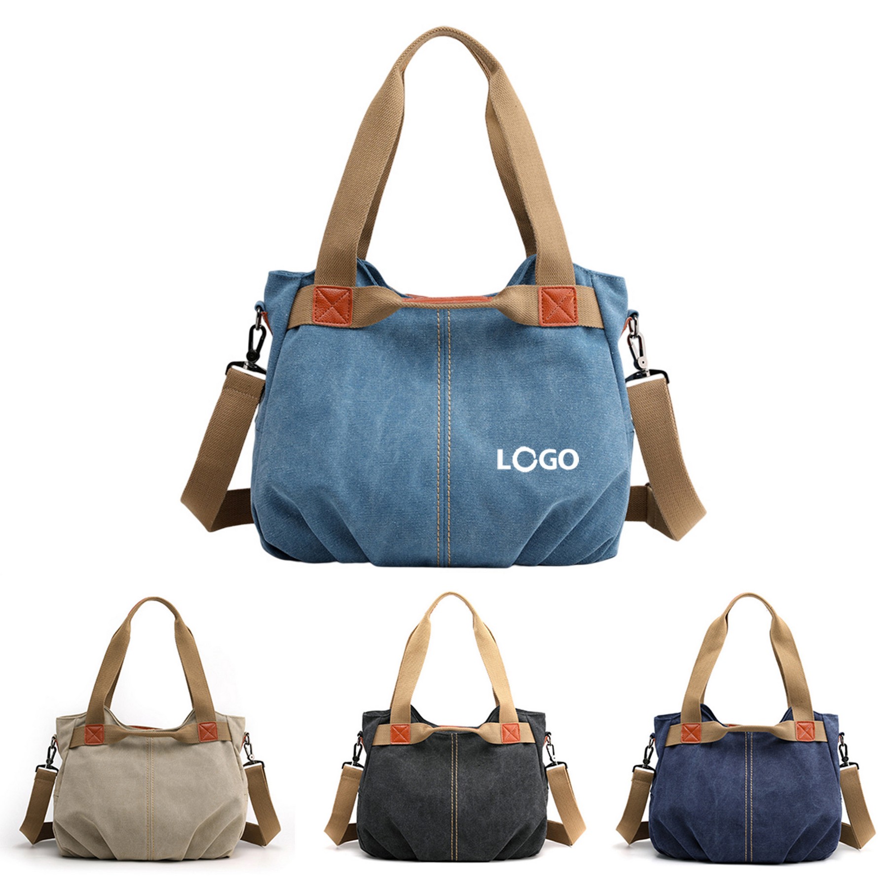 Urban Denim Canvas Tote Bag