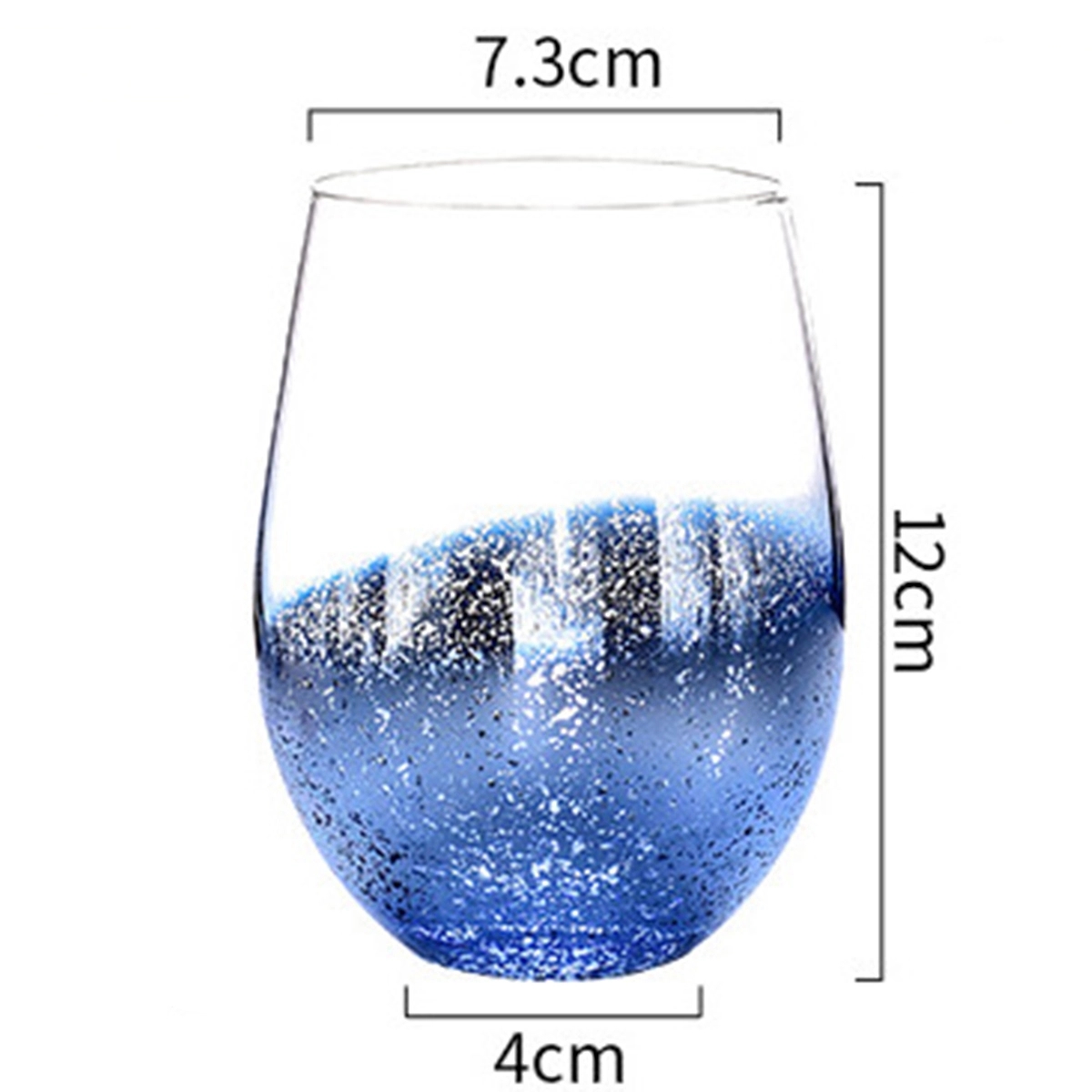 17 Oz Starry Sky Themed Stemless Wine Glasses 3