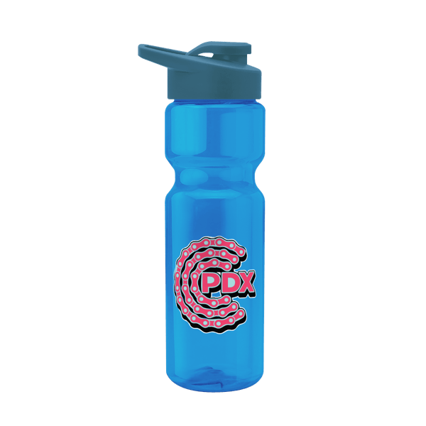 Blazer 28oz Transparent Bike Bottle w/Drink-thru Lid 984