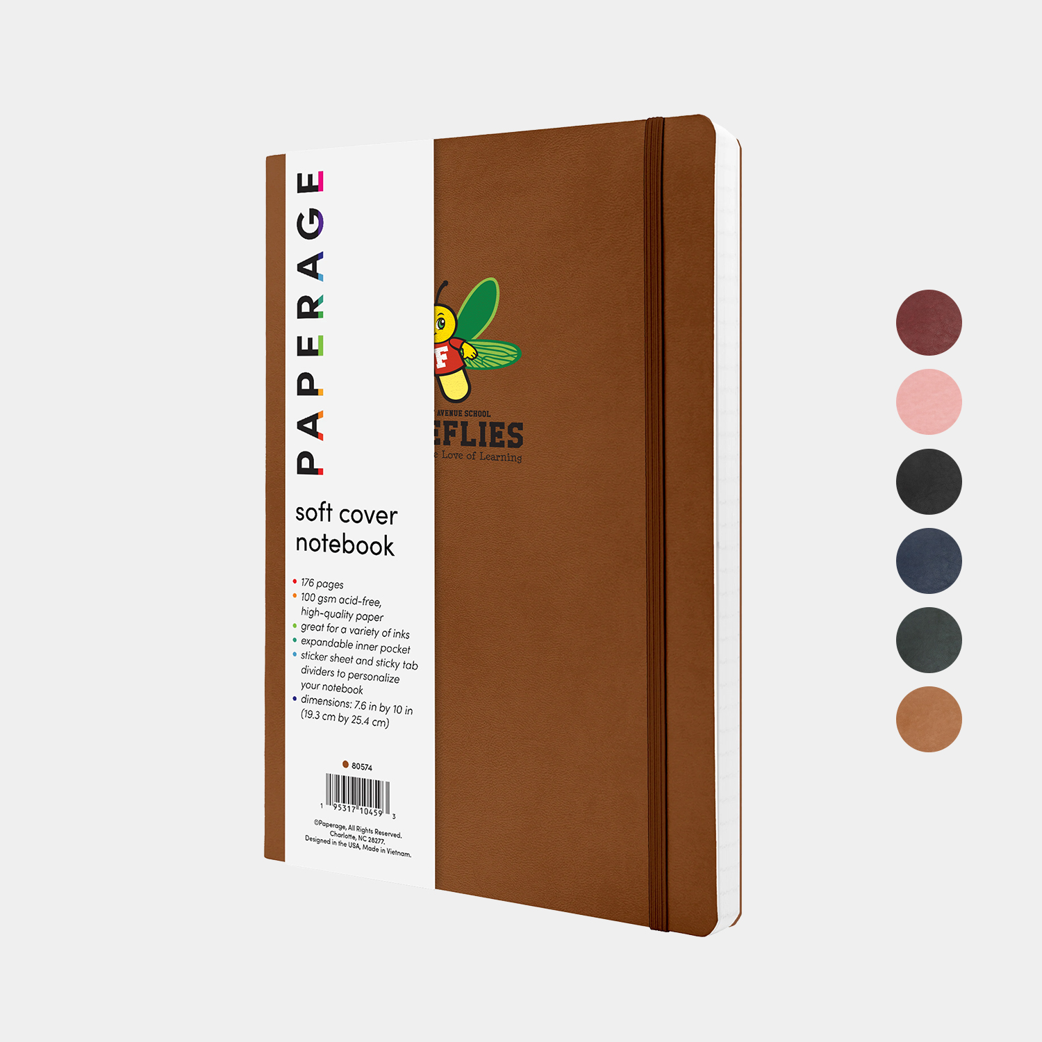 PAPERAGE® Softcover Large Lined Notebook with 176 Pages 1