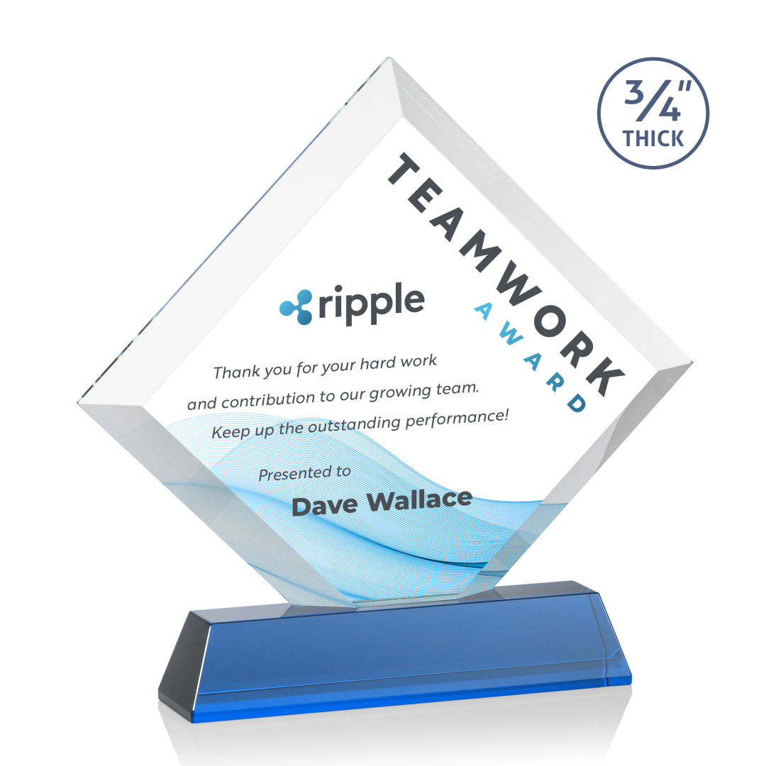 Belaire VividPrint™ Award on Newhaven Base - Sky Blue 6