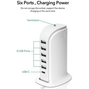 6 in 1 USB Charger Block 3