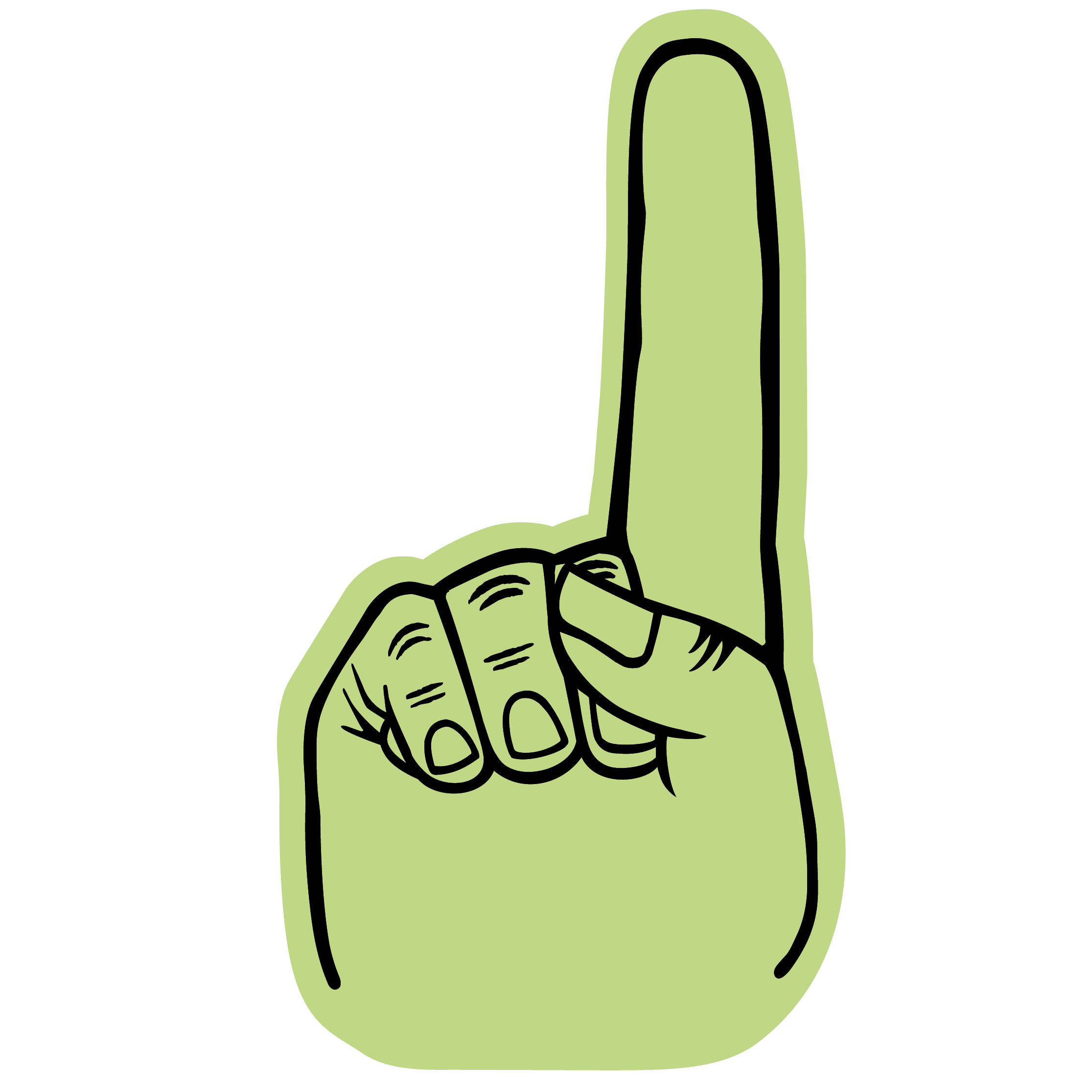 14" Foam Hand 40
