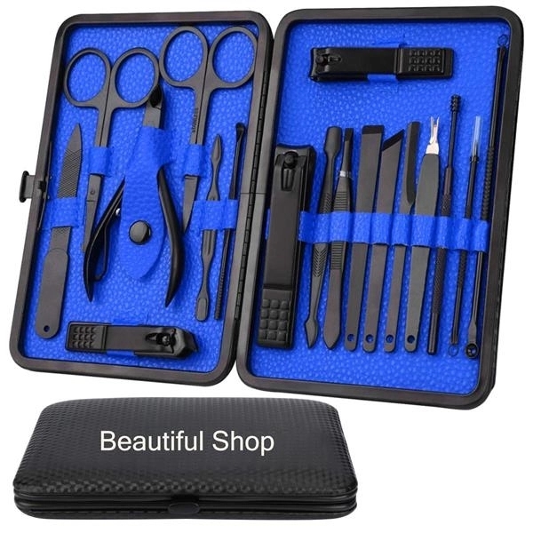 18 In 1 Stainless Steel Professional Pedicure Nail Kit 1