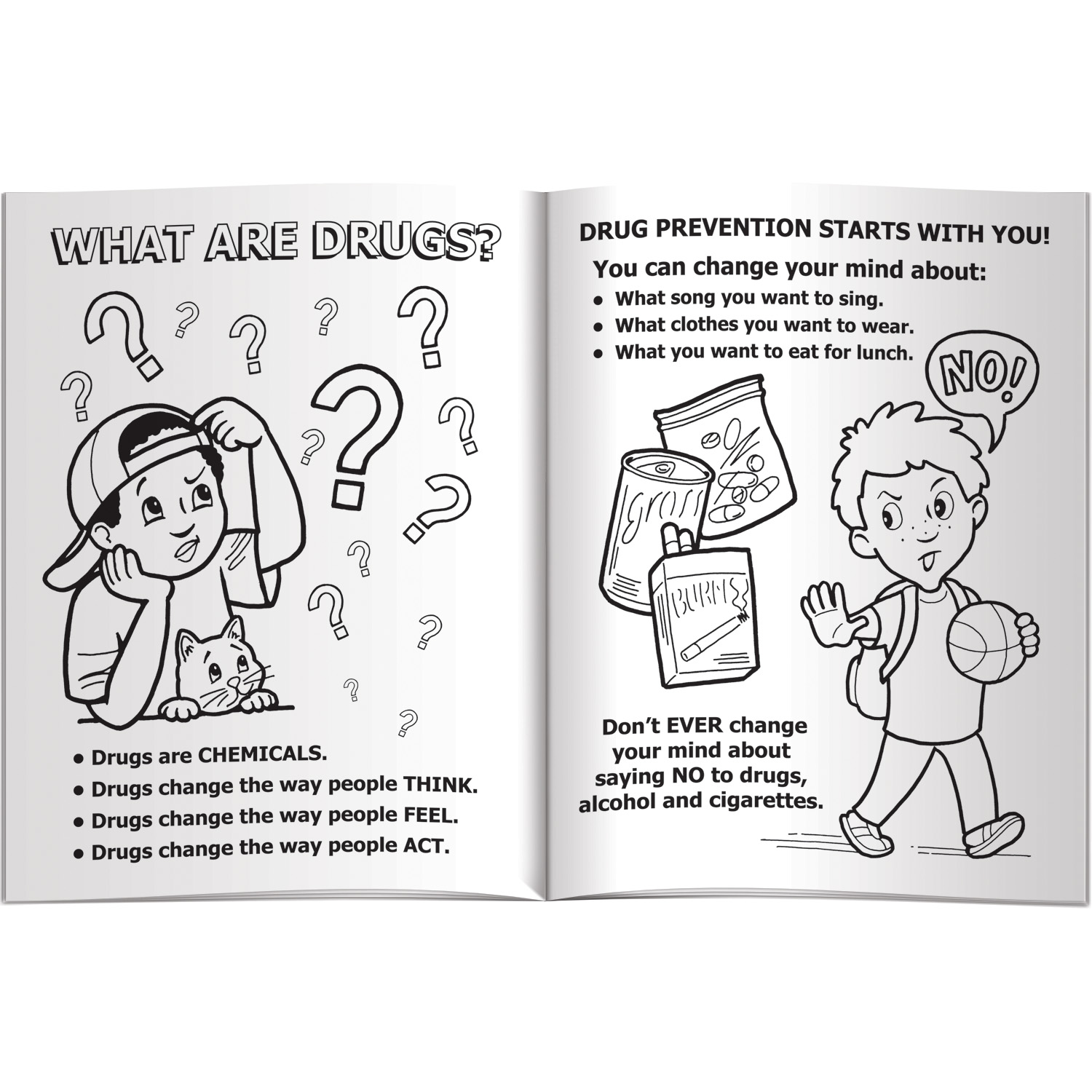 Coloring Book - Smart Kids Say NO to Drugs! 2