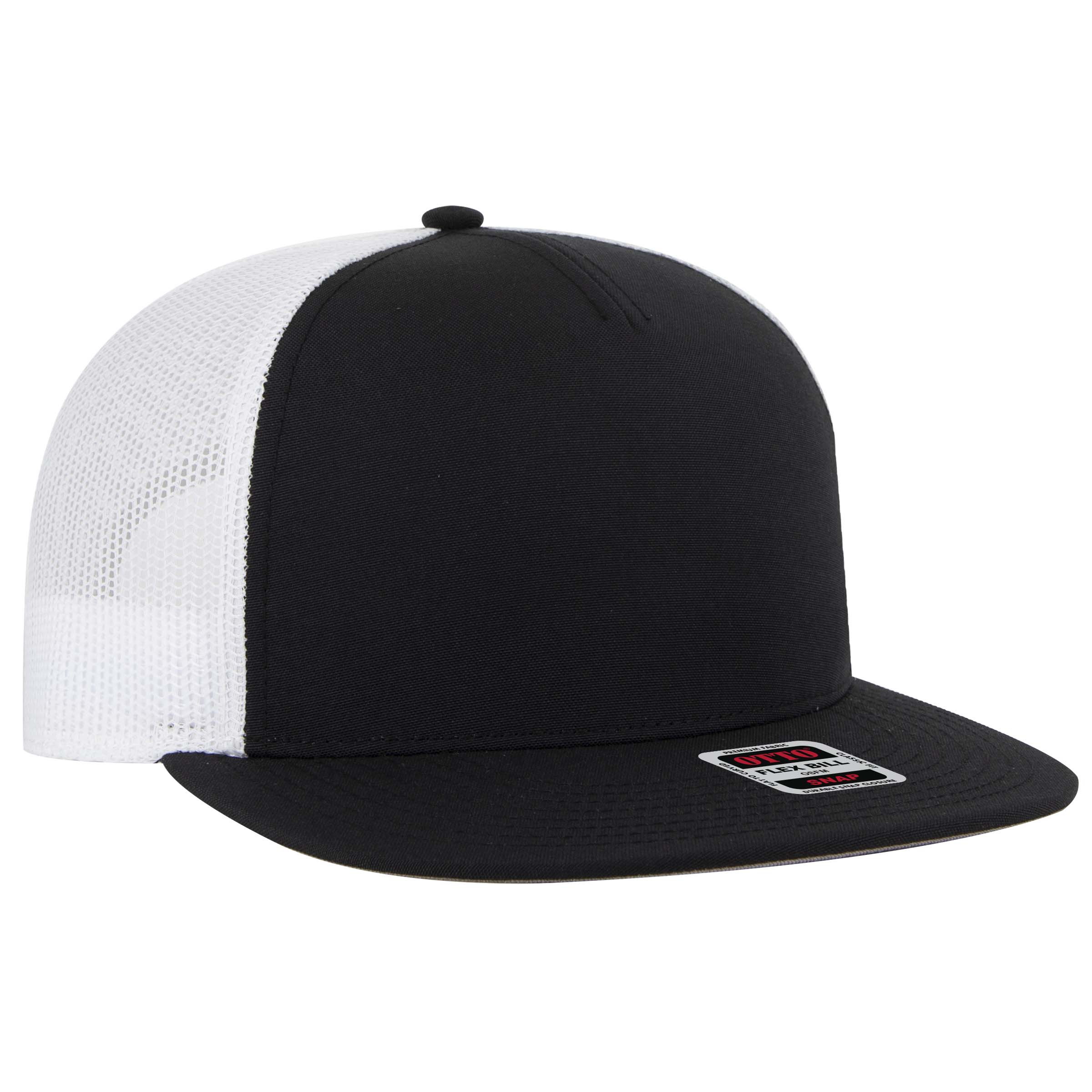 OTTO CAP® OTTO SNAP 5 Panel Pro Style Mesh Back Trucker Snapback Hat 44