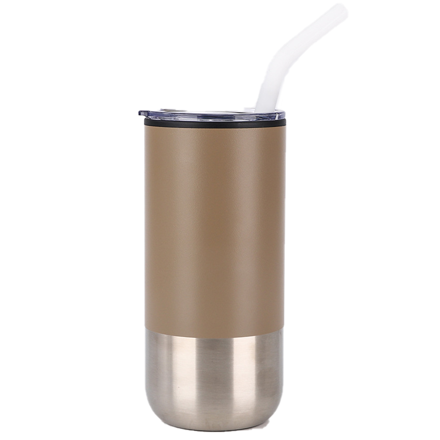 16 Oz Steel Plastic Vacuum Straw Tumbler 6