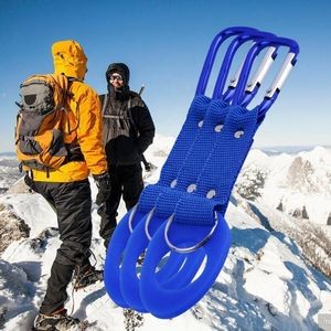 Rubber Kettle Buckle Aluminum Carabiner Keychain 2
