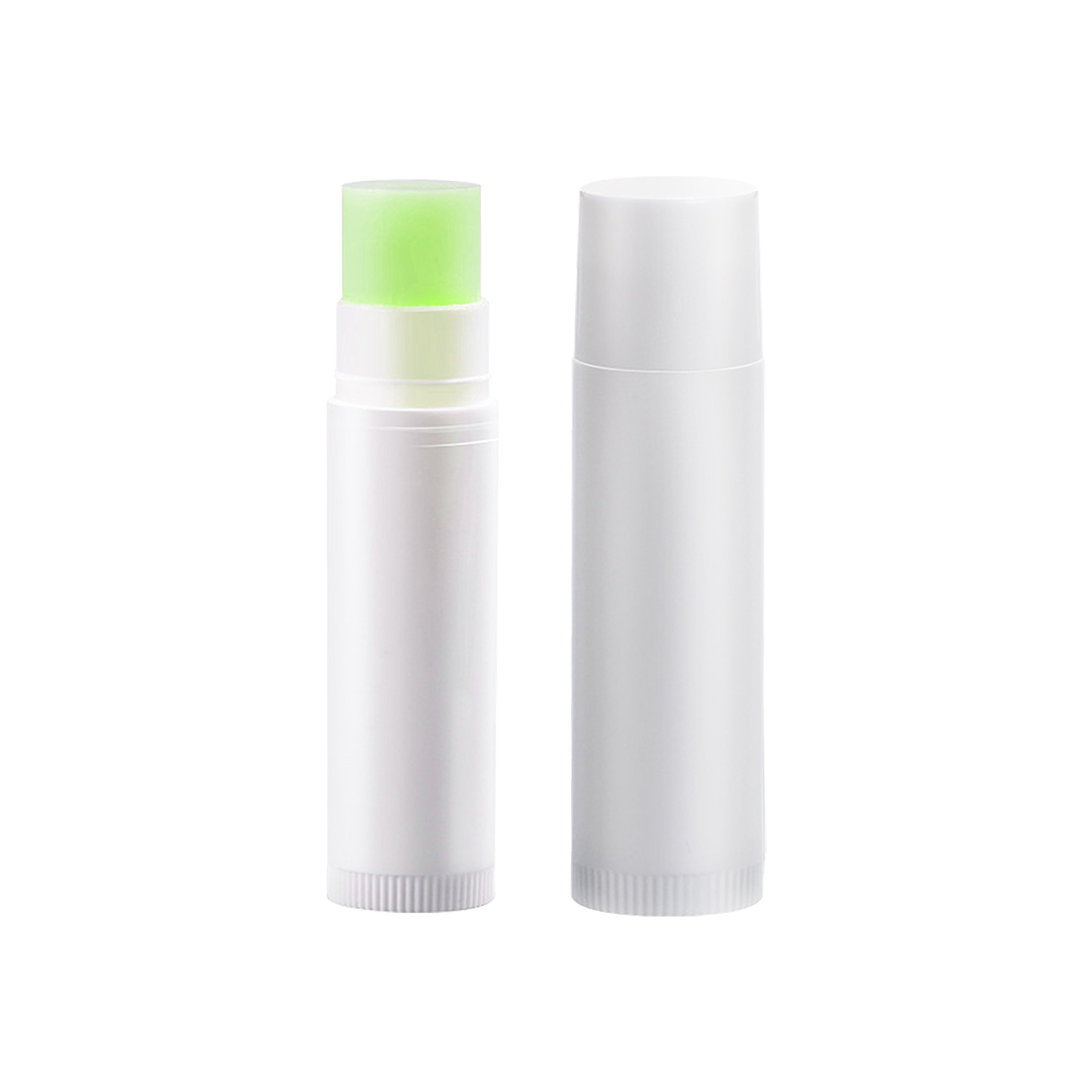 5g Natural Beeswax Lip Balm Moisturizer In White Tube With Sticker Imprint 6
