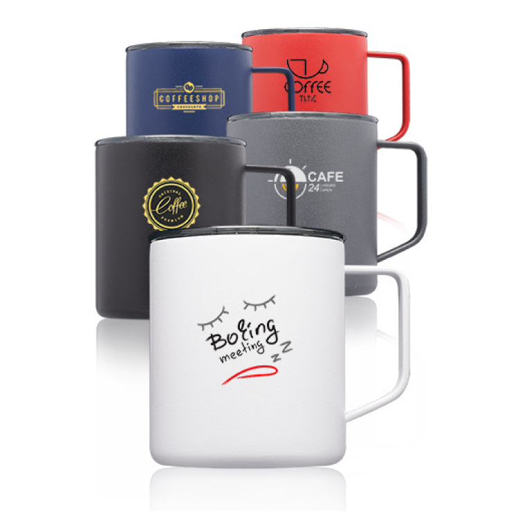 13.5 oz. Stainless Steel Powder Coated Travel Mug 4