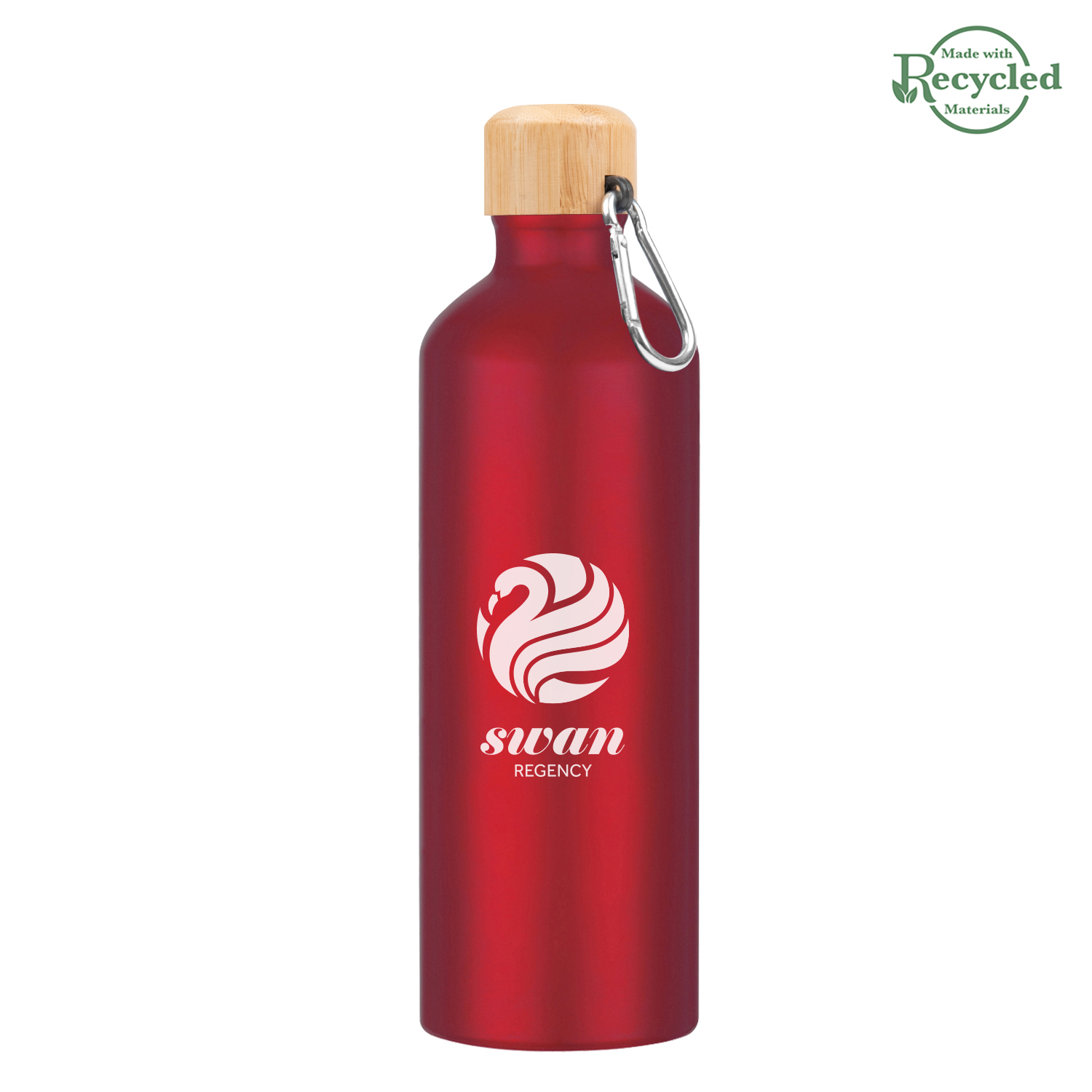 25 Oz. Aluminum Tundra Bike Bottle With Bamboo Lid 18