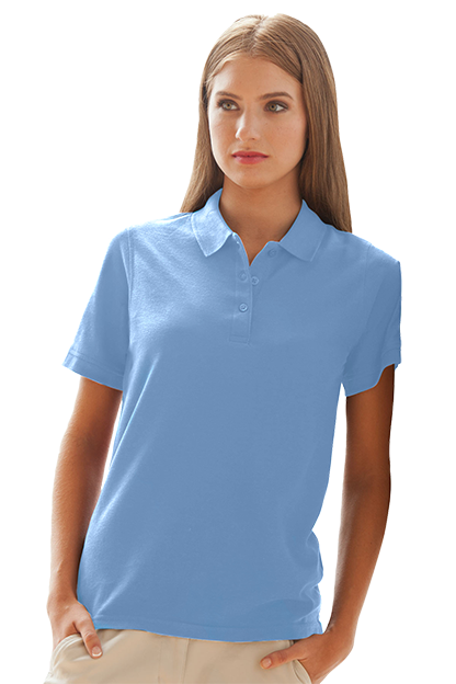 Women's Soft-Blend Double-Tuck Pique Polo 5