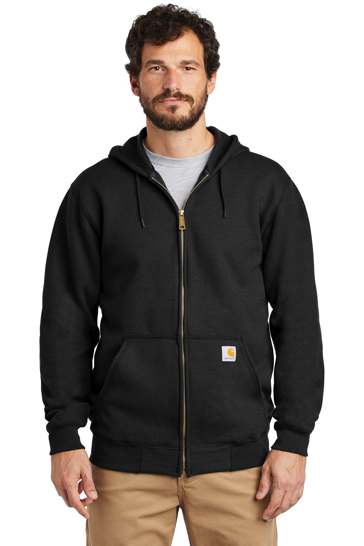 Carhartt Midweight Hooded Zip-Front Sweatshirt. CTK122, custom hoodie or sweatshirt with logo imprint 46