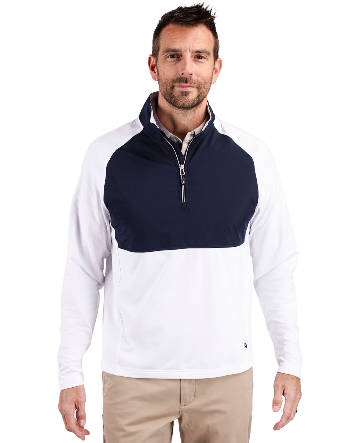 Cutter & Buck Adapt Eco Knit Hybrid Recycled Mens Quarter Zip 41