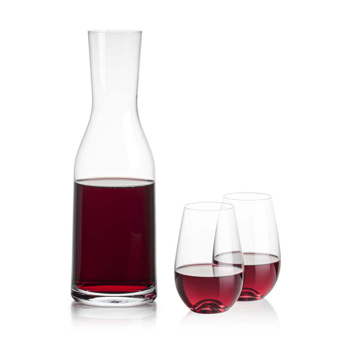 Caldmore Carafe & Boston Stemless Wine 5