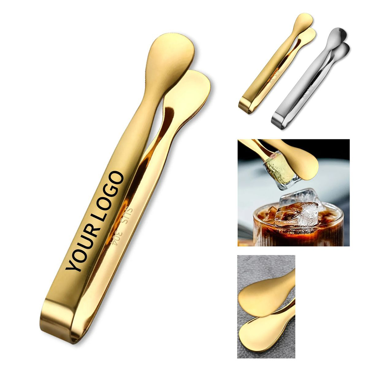 Compact Stainless Steel Tongs for Home Parties 4