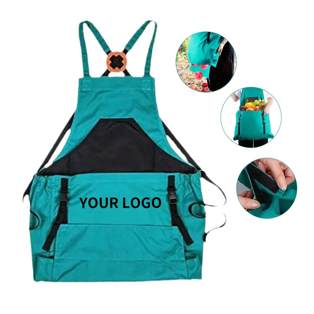 Durable Garden Apron with Kangaroo Pouch 5