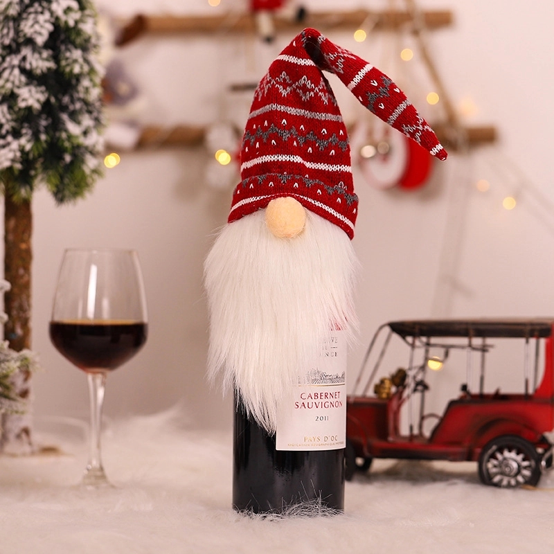 Christmas Hat Shape Champagne Bottle Cover 5