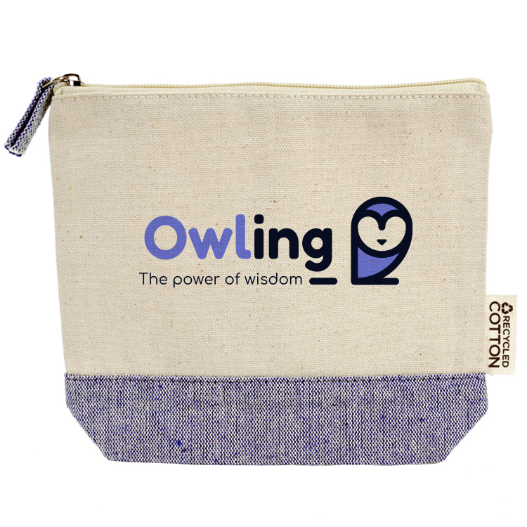 Baltimore Recycled Cotton Two Tone Everyday Pouch 11