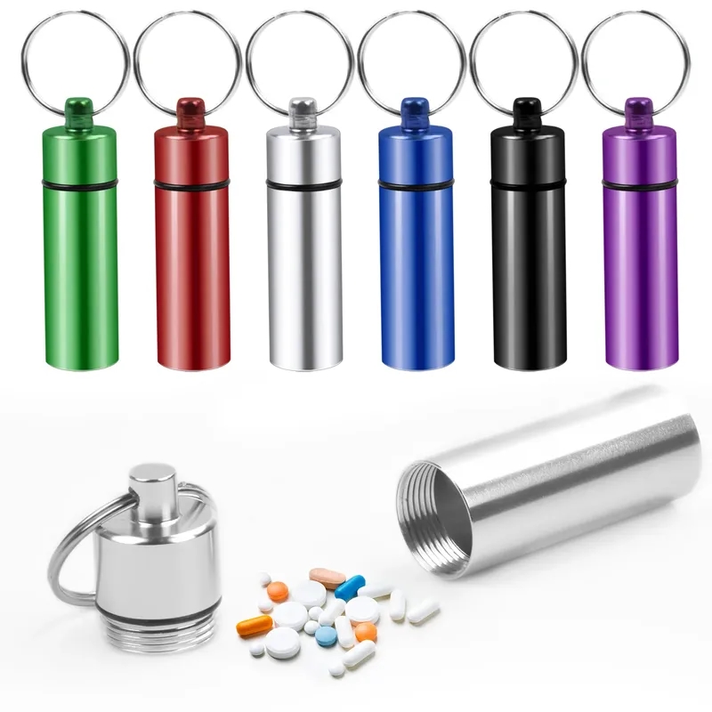 Aluminum Pill Case Keychain 3