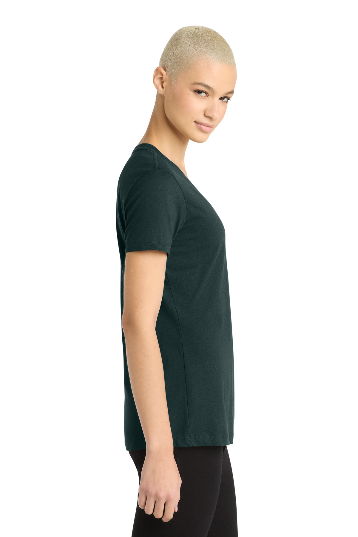 District - Women's Perfect Weight V-Neck Tee. DM1170L 177