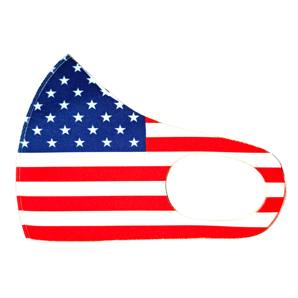 United States Flag Design Face Mask One Layer 3