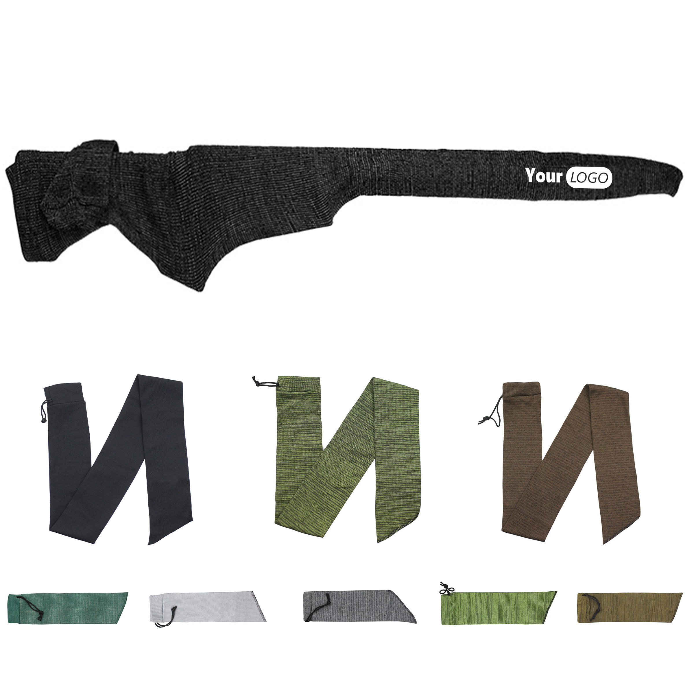 Polyester Dustproof Outdoor Knitted Hunting Rifle Holster 4