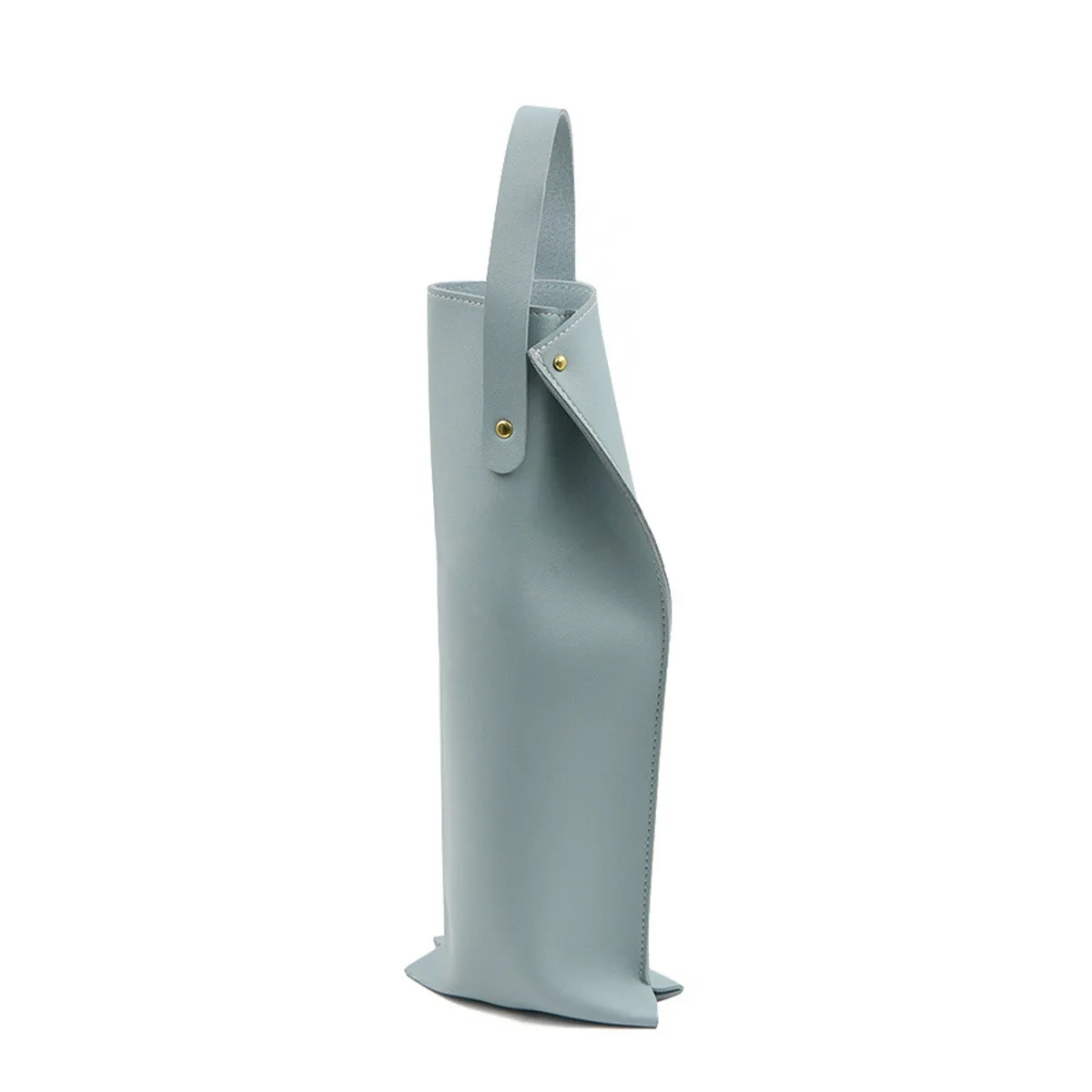 Pu Leather Wine Tote Carrier, custom tote bag with logo imprint 2