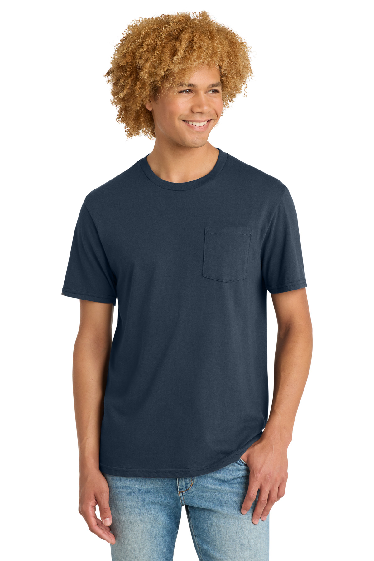 District Very Important Tee with Pocket. DT6000P 41