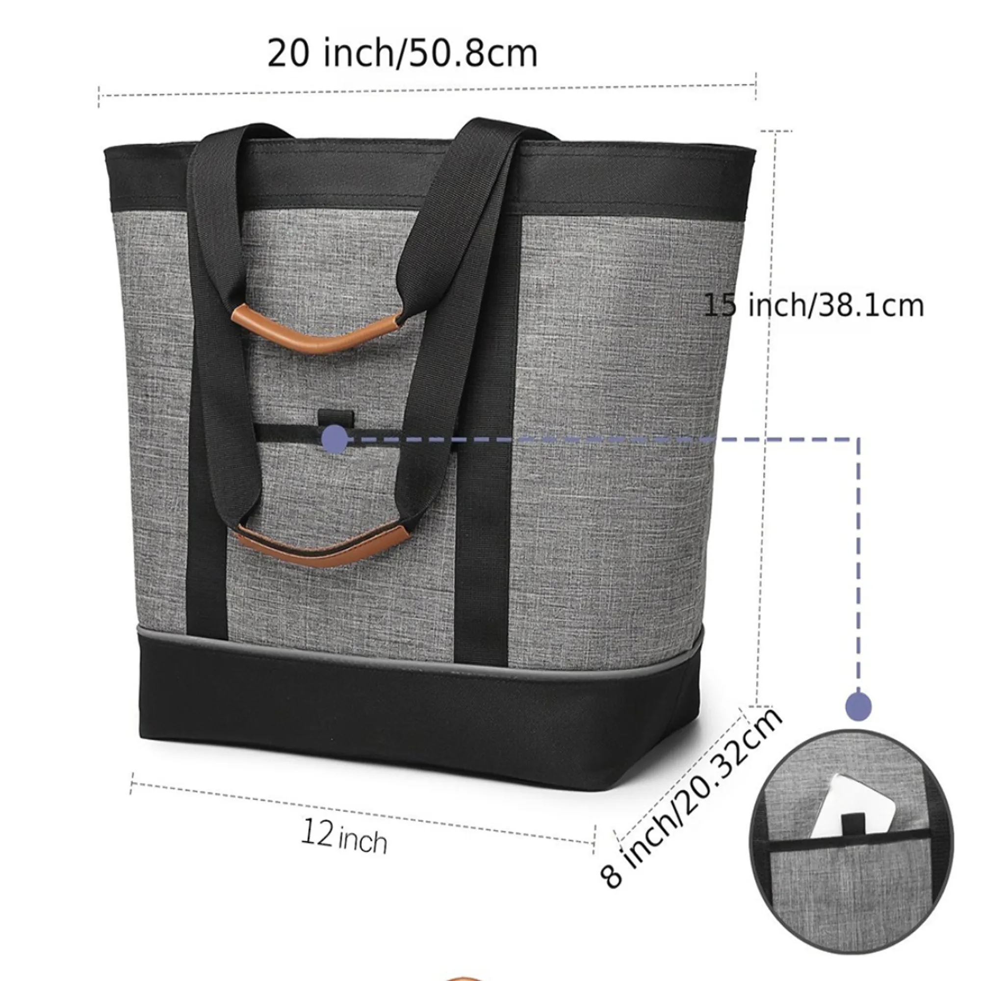 Oxford Fabric Insulated Tote Bag 6
