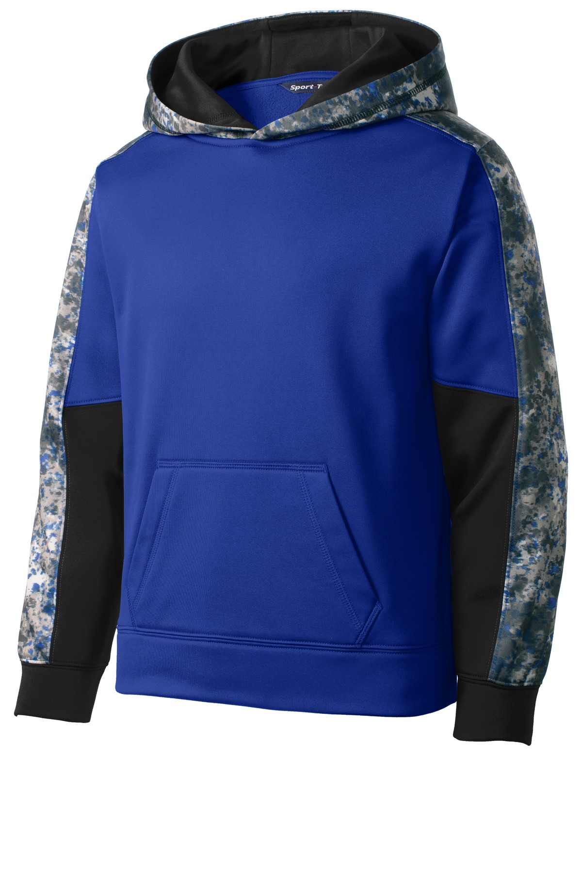 Sport-Tek Youth Sport-Wick Mineral Freeze Fleece Colorblock Hooded Pullover. YST231 18