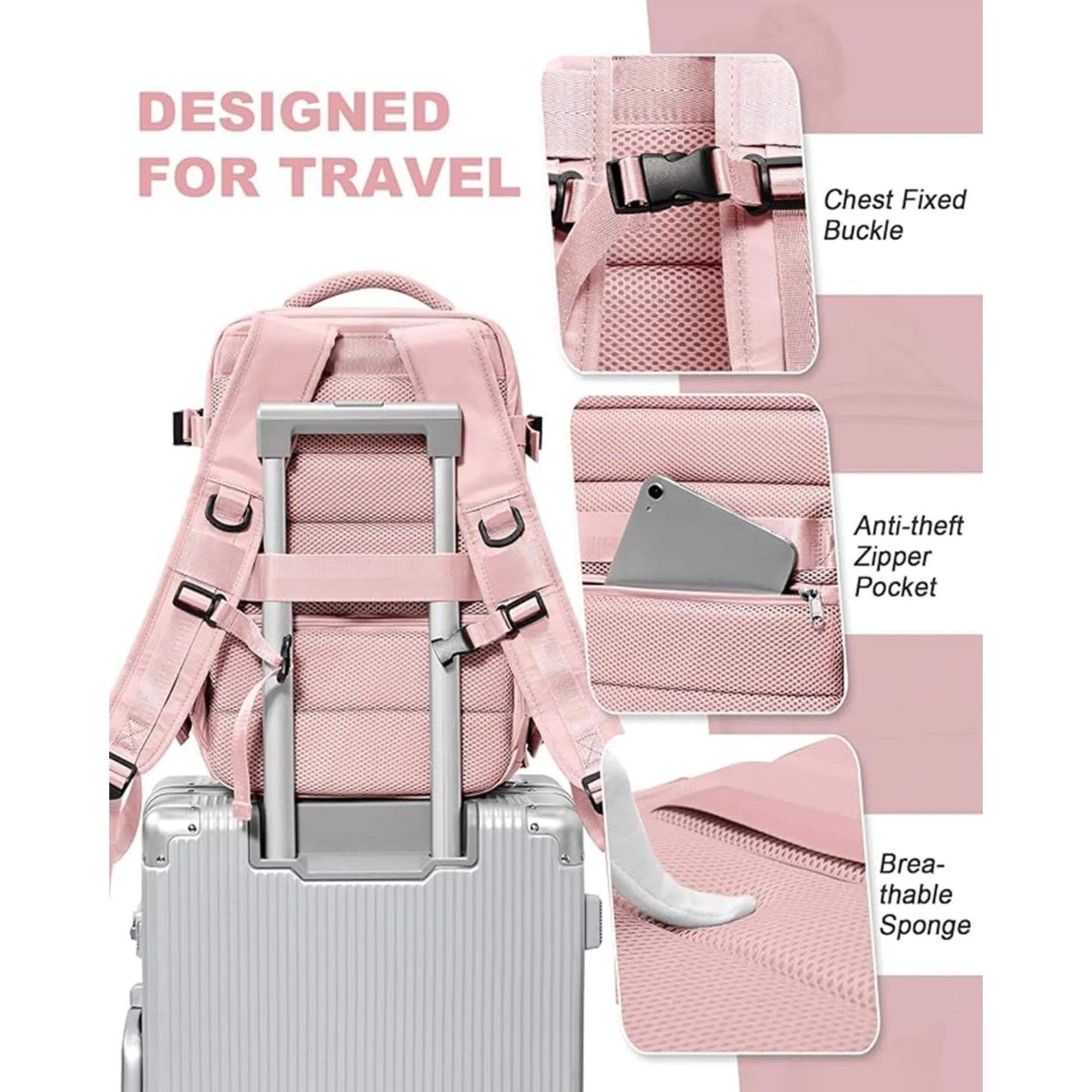 Large Capacity Waterproof Travel Backpack 5