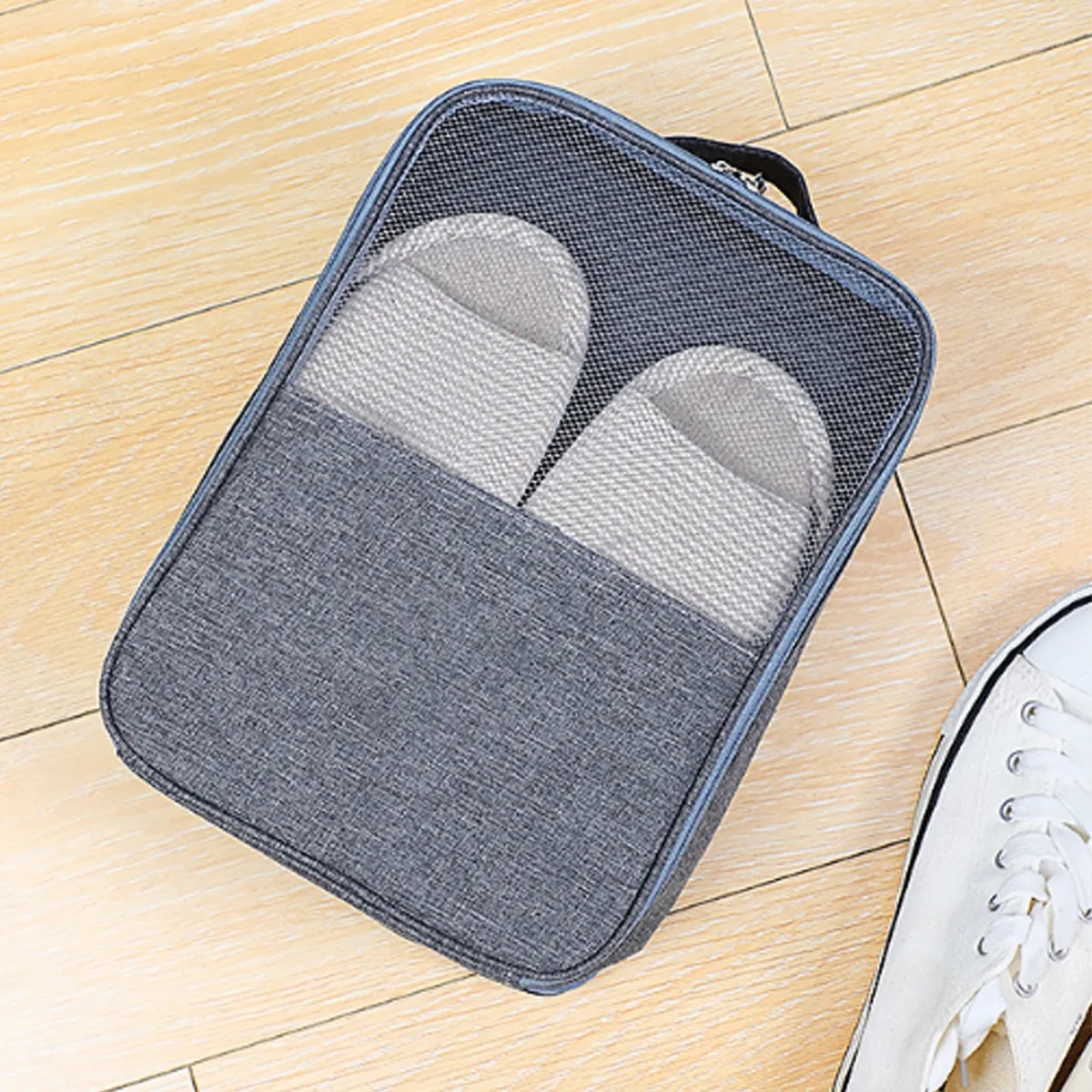 Portable Travel Shoe Bag Organizer Storage w/ Luggage Strap 4