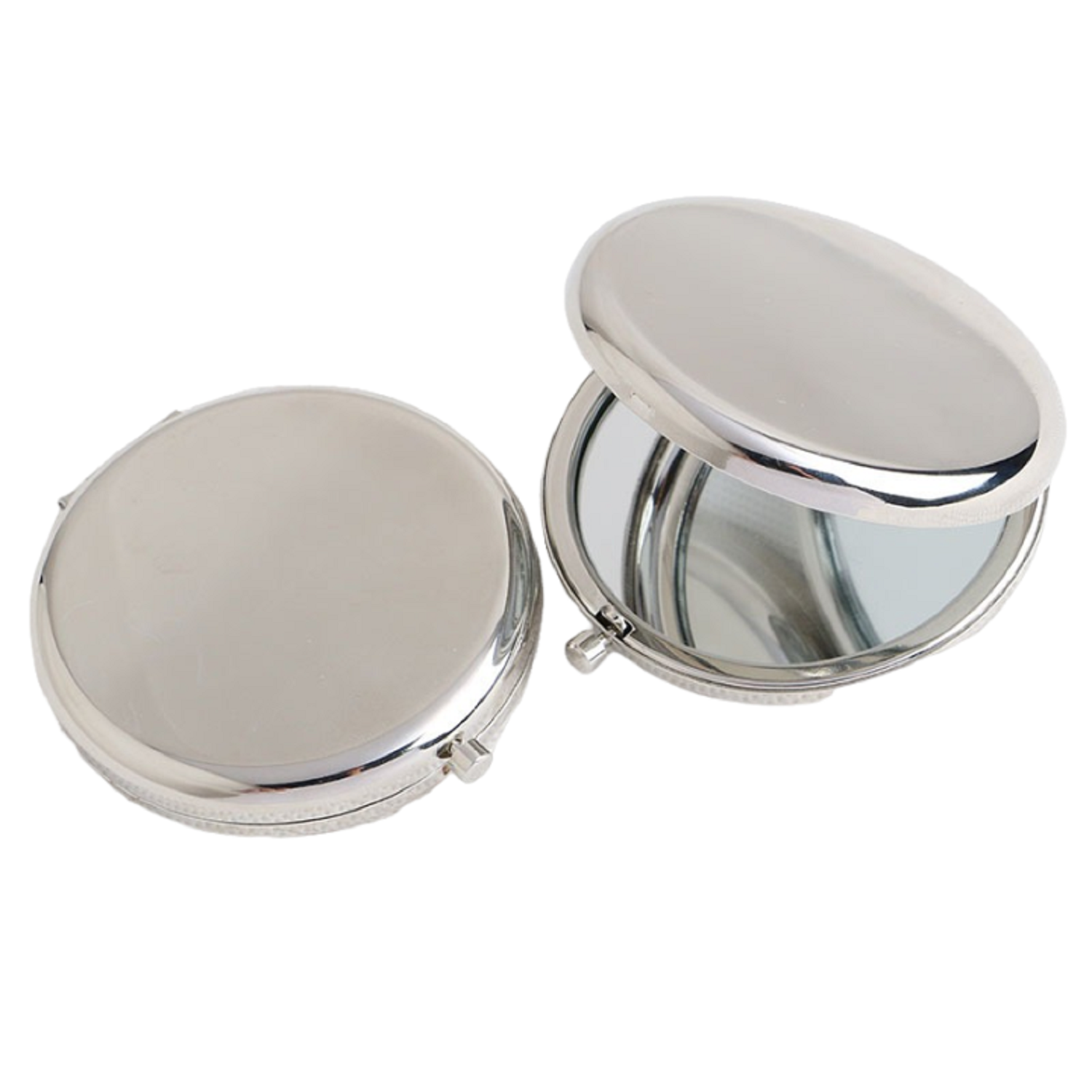 Stainless Steel Folding Pocket Makeup Mirror 4