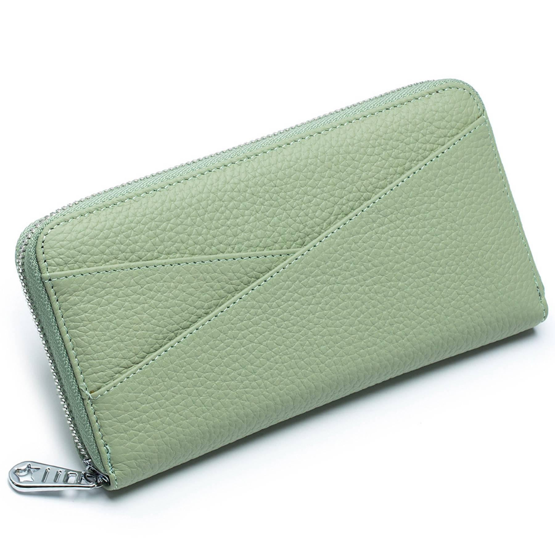 Genuine Leather Stylish accordion card pocket wallet 6