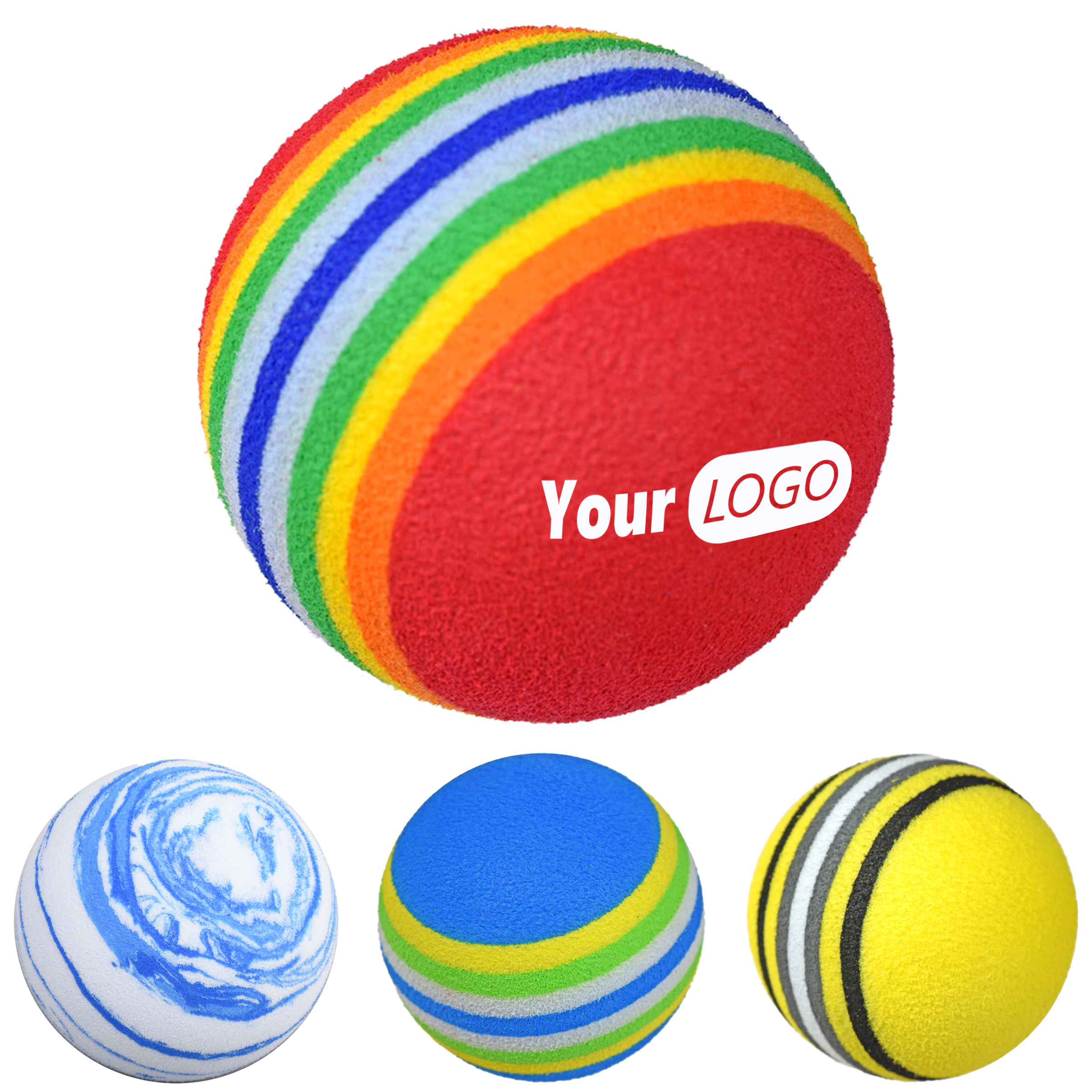 Other Organic Material Personalized Colorful Foam Golf Ball 2