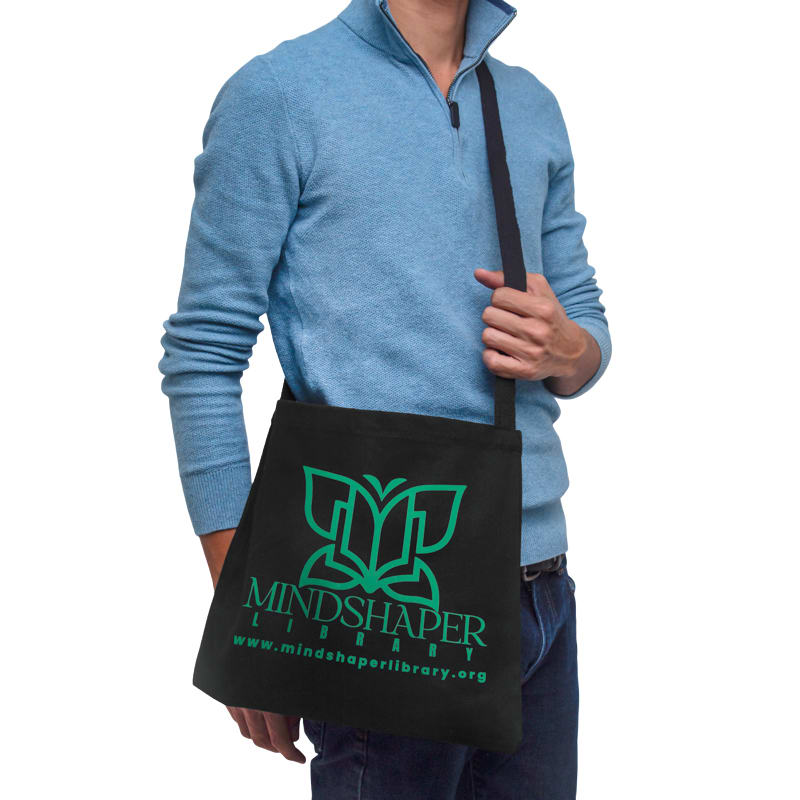 Custom Messenger Heavy Canvas Tote Bags 3