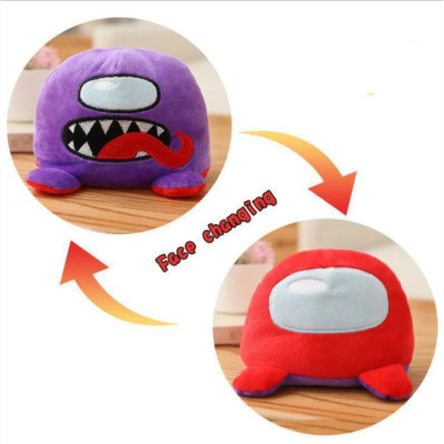 Reversible Expression Plush Toy 5