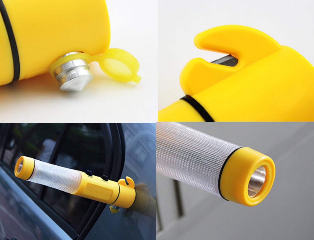 4 in 1 Alarm light, Safety hammer, Cutting knife, LED lighting 9